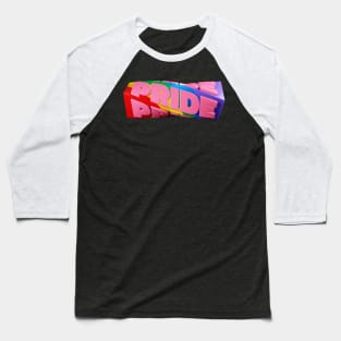Pride Rainbow Flag Abstract Baseball T-Shirt